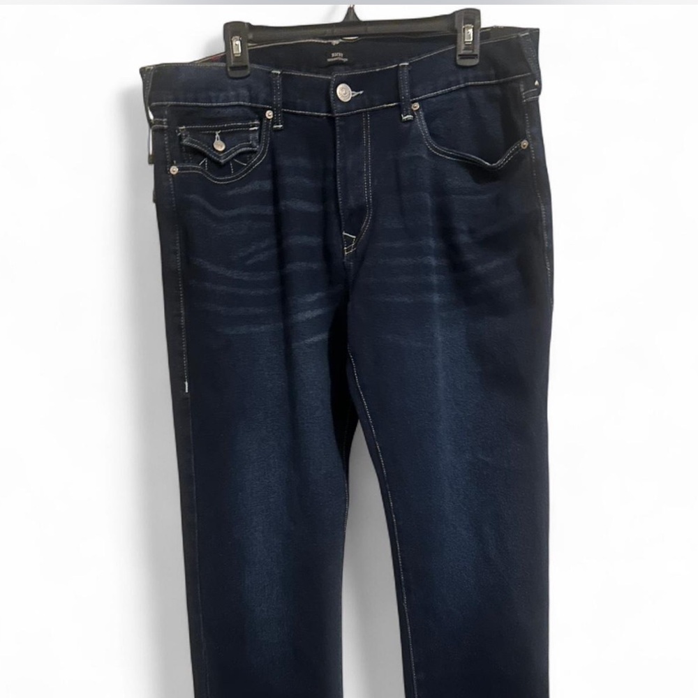 True Religion Deep Indigo Straight Jeans